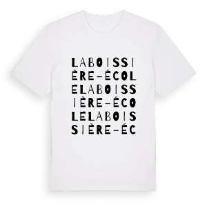 La Boissière-École ordlek t-shirt – ekologisk bomull t-shirt från Pinshirt