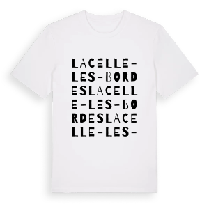 La Celle-les-Bordes ordlek t-shirt – ekologisk bomull t-shirt från Pinshirt