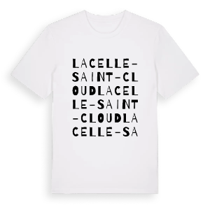 La Celle-Saint-Cloud ordlek t-shirt – ekologisk bomull t-shirt från Pinshirt