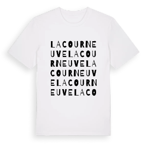 La Courneuve ordlek t-shirt – ekologisk bomull t-shirt från Pinshirt