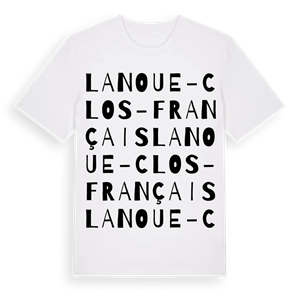 La Noue - Clos-Français ordlek t-shirt – ekologisk bomull t-shirt från Pinshirt