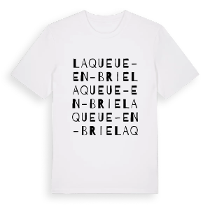 La Queue-en-Brie ordlek t-shirt – ekologisk bomull t-shirt från Pinshirt