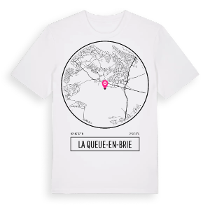 La Queue-en-Brie t-shirt – ekologisk bomull t-shirt från Pinshirt