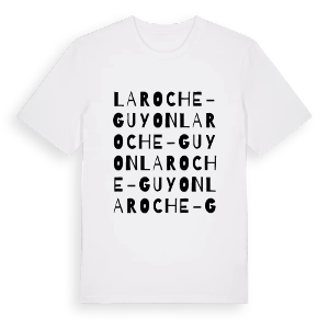 La Roche-Guyon ordlek t-shirt – ekologisk bomull t-shirt från Pinshirt