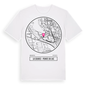La Source - Pointe du Lac t-shirt – ekologisk bomull t-shirt från Pinshirt