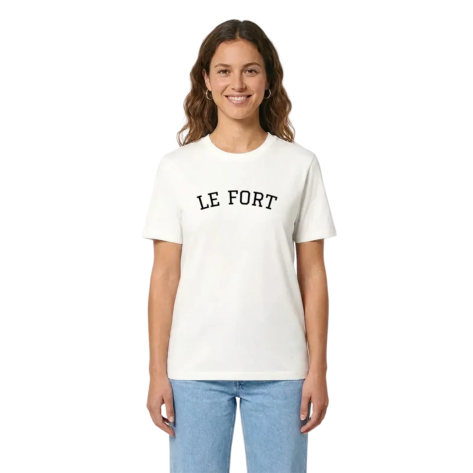 Le Fort böjd t-shirt – White, i miljö