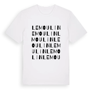 Le Moulin ordlek t-shirt – ekologisk bomull t-shirt från Pinshirt