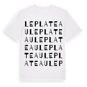 Le Plateau ordlek t-shirt – ekologisk bomull t-shirt från Pinshirt