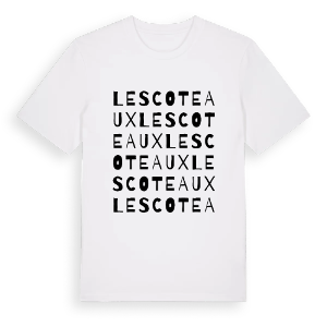 Les Coteaux ordlek t-shirt – ekologisk bomull t-shirt från Pinshirt