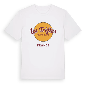 Les Trèfles cirkel t-shirt – ekologisk bomull t-shirt från Pinshirt