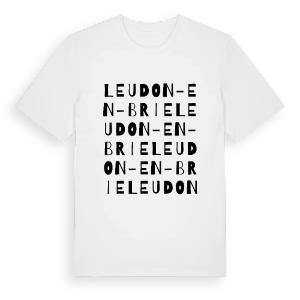 Leudon-en-Brie ordlek t-shirt – ekologisk bomull t-shirt från Pinshirt