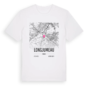 Longjumeau karta t-shirt – ekologisk bomull t-shirt från Pinshirt