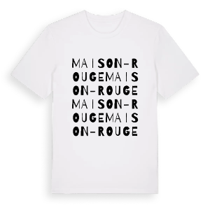 Maison-Rouge ordlek t-shirt – ekologisk bomull t-shirt från Pinshirt