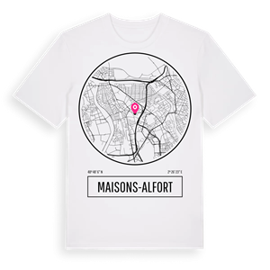 Maisons-Alfort t-shirt – ekologisk bomull t-shirt från Pinshirt