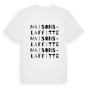 Maisons-Laffitte ordlek t-shirt – ekologisk bomull t-shirt från Pinshirt