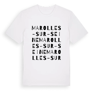 Marolles-sur-Seine ordlek t-shirt – ekologisk bomull t-shirt från Pinshirt