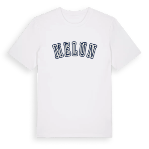 Melun college t-shirt – ekologisk bomull t-shirt från Pinshirt