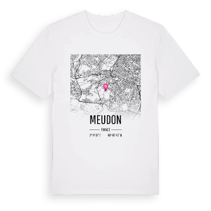 Meudon karta t-shirt – ekologisk bomull t-shirt från Pinshirt