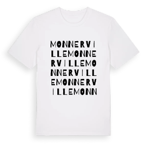 Monnerville ordlek t-shirt – ekologisk bomull t-shirt från Pinshirt