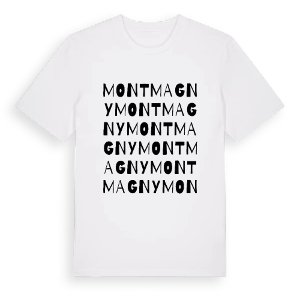Montmagny ordlek t-shirt – ekologisk bomull t-shirt från Pinshirt