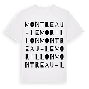 Montreau - Le Morillon ordlek t-shirt – ekologisk bomull t-shirt från Pinshirt