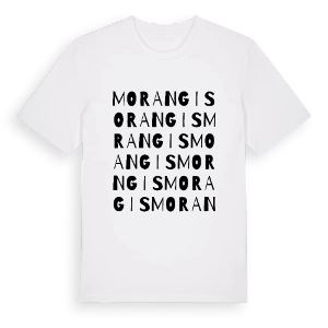 Morangis ordlek t-shirt – ekologisk bomull t-shirt från Pinshirt