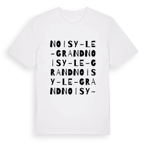 Noisy-le-Grand ordlek t-shirt – ekologisk bomull t-shirt från PinShirt