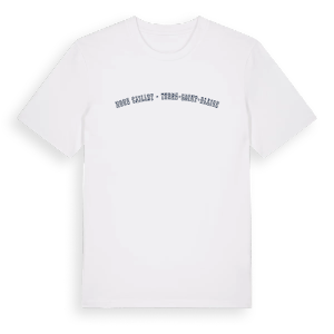 Noue Caillet - Terre-Saint-Blaise college t-shirt – ekologisk bomull t-shirt från Pinshirt