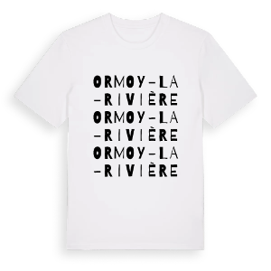 Ormoy-la-Rivière ordlek t-shirt – ekologisk bomull t-shirt från Pinshirt