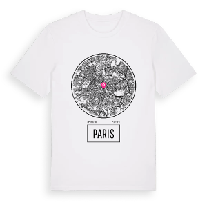 Paris t-shirt – ekologisk bomull t-shirt från Pinshirt