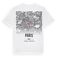 Paris karta t-shirt