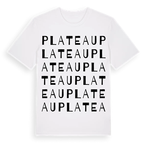 Plateau ordlek t-shirt – ekologisk bomull t-shirt från Pinshirt