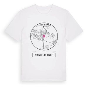 Pontault-Combault t-shirt – ekologisk bomull t-shirt från Pinshirt