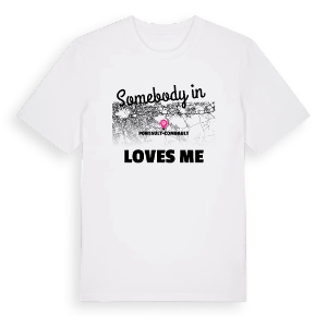 Någon i Pontault-Combault älskar mig t-shirt – ekologisk bomull t-shirt från Pinshirt