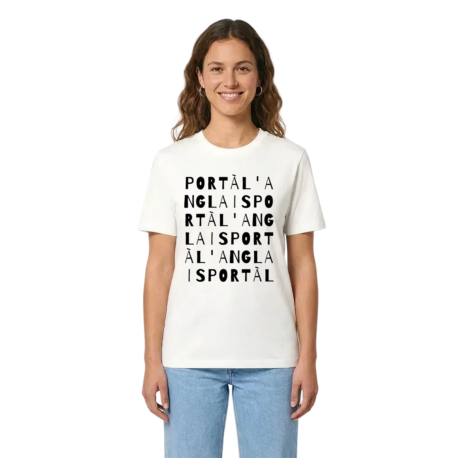 Port à l'Anglais ordlek t-shirt – White, i miljö