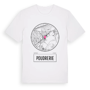 Poudrerie t-shirt – ekologisk bomull t-shirt från Pinshirt