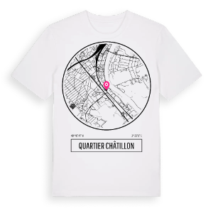 Quartier Châtillon t-shirt – ekologisk bomull t-shirt från Pinshirt