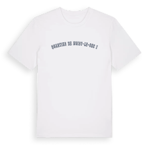 Quartier de Noisy-le-Sec I college t-shirt – ekologisk bomull t-shirt från Pinshirt
