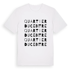Quartier du Centre ordlek t-shirt – ekologisk bomull t-shirt från Pinshirt