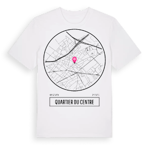 Quartier du Centre t-shirt – ekologisk bomull t-shirt från Pinshirt