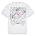 Quartier Écluse-Belvédère karta t-shirt