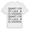 Quartier Écluse-Belvédère ordlek t-shirt