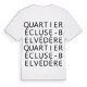 Quartier Écluse-Belvédère ordlek t-shirt