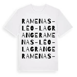 Ramenas - Léo-Lagrange ordlek t-shirt – ekologisk bomull t-shirt från Pinshirt