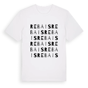 Rebais ordlek t-shirt – ekologisk bomull t-shirt från Pinshirt