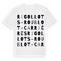 Rigollots - Roublot - Carrières ordlek t-shirt
