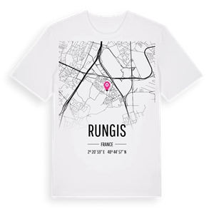 Rungis karta t-shirt – ekologisk bomull t-shirt från Pinshirt
