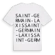 Saint-Germain-Laxis ordlek t-shirt