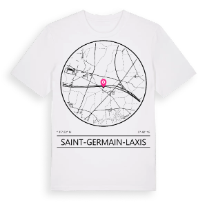 Saint-Germain-Laxis t-shirt – ekologisk bomull t-shirt från Pinshirt