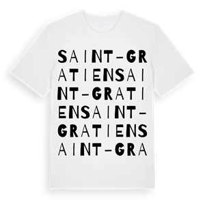 Saint-Gratien ordlek t-shirt – ekologisk bomull t-shirt från Pinshirt